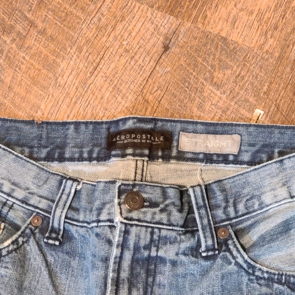 Aeropostale straight leg distressed jeans men's size 32/30 - Picture 8 of 13
